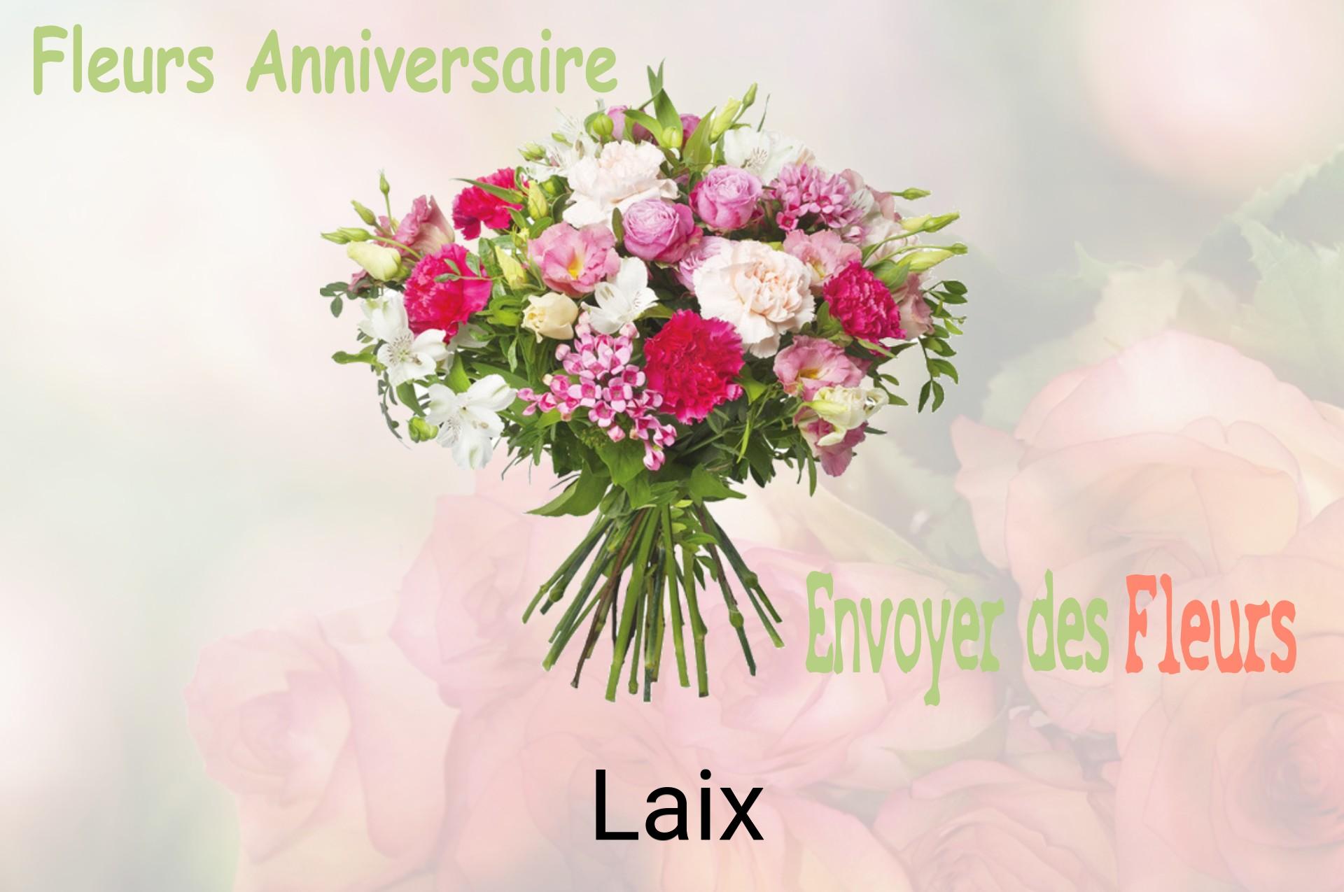 Bouquet de fleurs d’anniversaire livré à Laix
